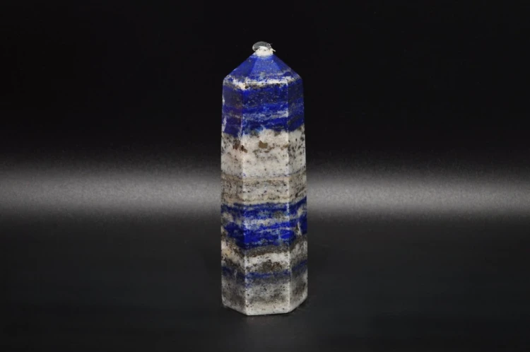 * LAPIS LAZULI AFGANISTAN WIEŻA OBELISK KAMIEŃ ŚLICZNY KAMIEŃ DO KOLEKCJI 4
