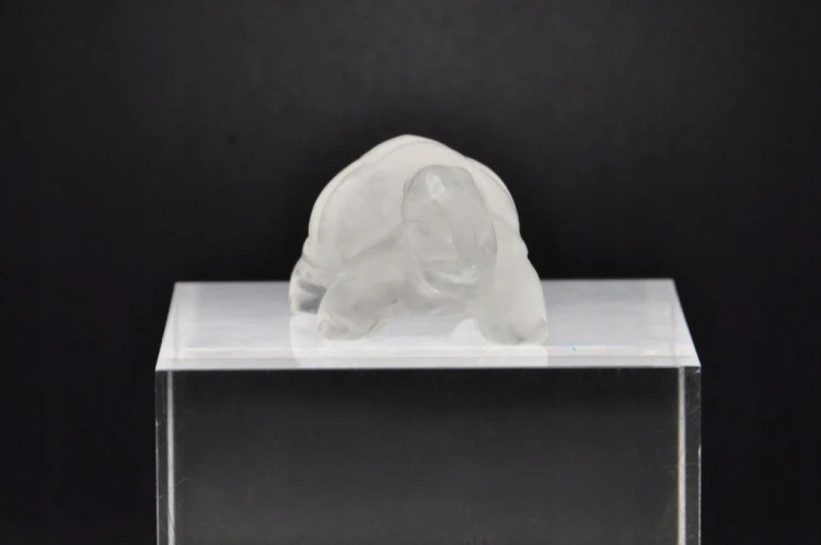 * KRYSZTAŁ GÓRSKI FIGURKA ŻÓŁW MINERAŁ DO KOLEKCJI PIĘKNY POLER NR 23 *
