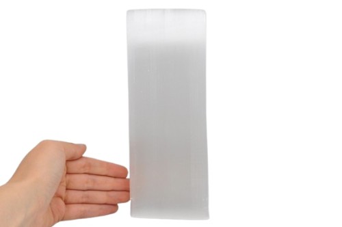 * SELENIT GIPS MAROKO DŁUGI PROSTOKĄTNY OKAZ 20 CM PIĘKNA POŚWIATA NR 1 *