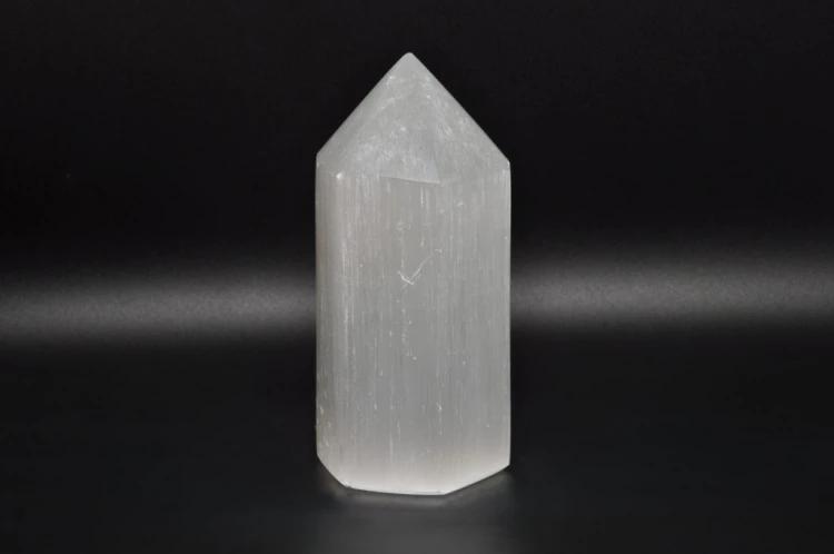 * SELENIT MAROKO OBELISK WIEŻA PRAWDZIWY KAMIEŃ ŚLICZNA JASNA BARWA NR 3 *