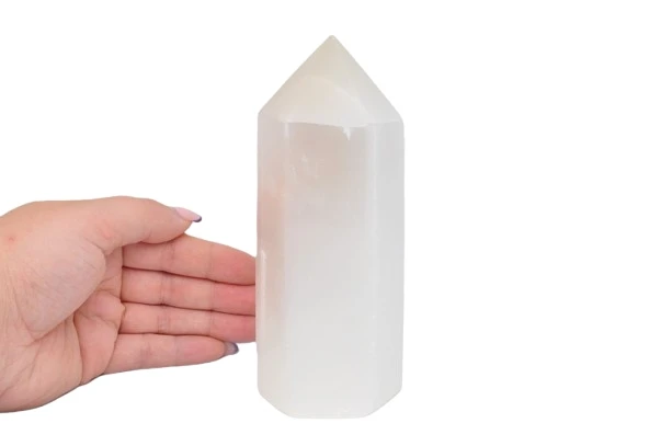 * SELENIT MAROKO OBELISK WIEŻA ŚLICZNA BŁYSZCZĄCA POWŁOKA NR 1 *