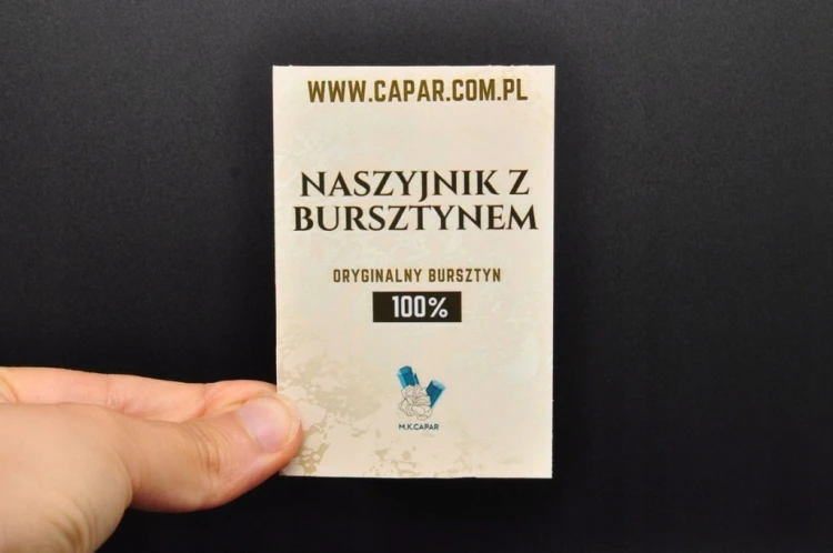 * BURSZTYN BAŁTYCKI POLSKA ELEGANCKA ZAWIESZKA NA SZNURKU NR 2 *