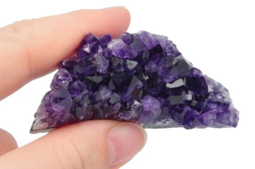 * AMETYST SZCZOTKA URUGWAJ MAŁY MINERAŁ UROCZE KRYSZTAŁY NR 1 *