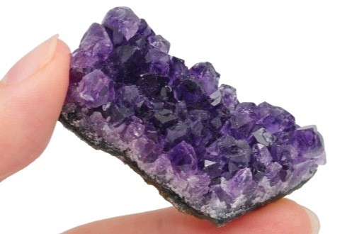 * AMETYST SZCZOTKA URUGWAJ ŚLICZNY MALUTKI OKAZ NATURALNY MINERAŁ NR 9 *