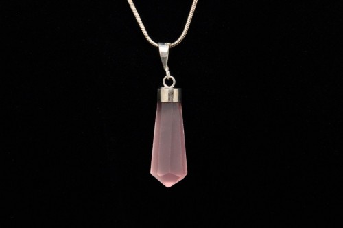* KWARC RÓŻOWY ELEGANCKA ZAWIESZKA NA KAŻDĄ OKAZJĘ SREBRO 925 NR 28 *