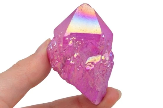* KWARC PINK AURA KRYSZTAŁ GÓRSKI MADAGASKAR PIĘKNA AURORA NR 8 *