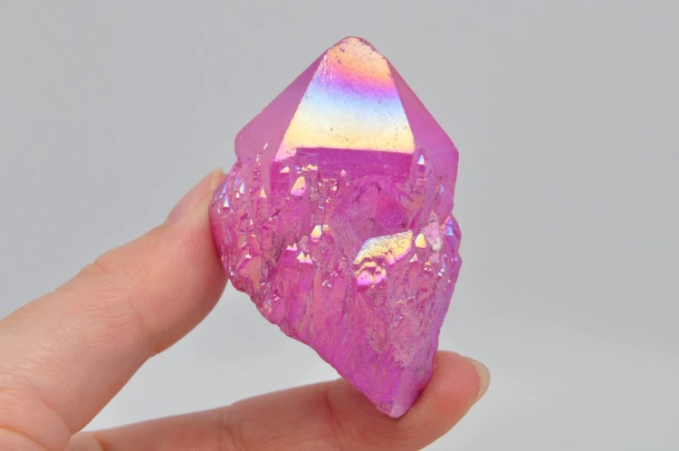 * KWARC PINK AURA KRYSZTAŁ GÓRSKI MADAGASKAR PIĘKNA AURORA NR 8 *