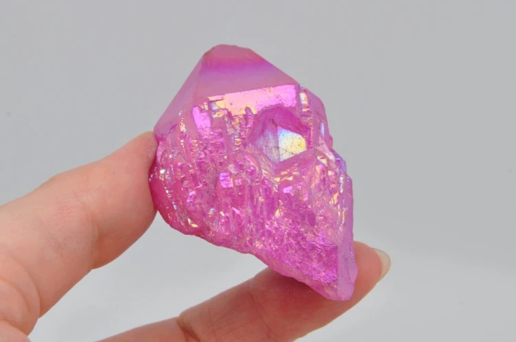 * KWARC PINK AURA KRYSZTAŁ GÓRSKI MADAGASKAR PIĘKNA AURORA NR 8 *