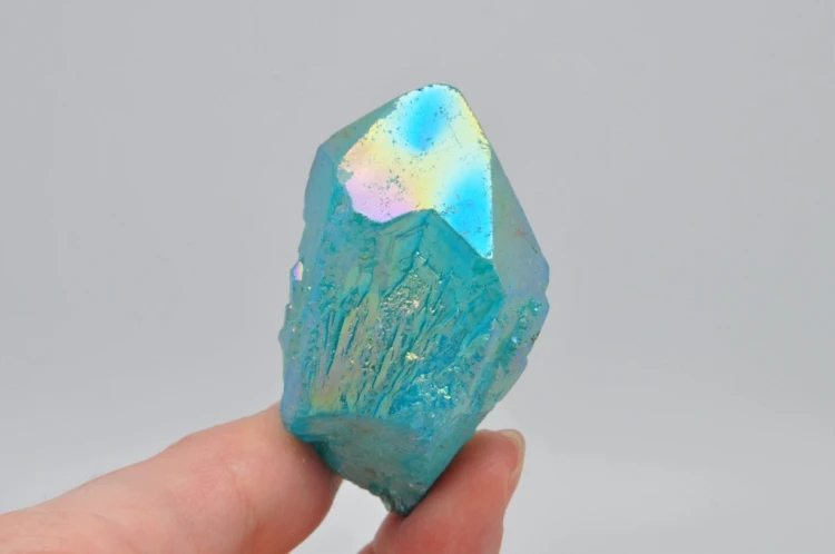 * KWARC BLUE AURA MADAGASKAR KRYSZTAŁ GÓRSKI INTENSYWNA BARWA NR 6 *