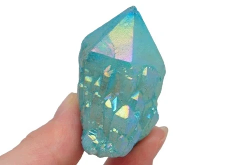 * KWARC BLUE AURA MADAGASKAR KRYSZTAŁ GÓRSKI NIEBIESKI UROKLIWY OKAZ NR 5 *