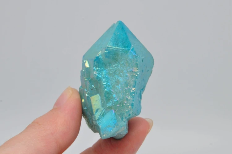* KWARC BLUE AURA MADAGASKAR KRYSZTAŁ GÓRSKI NIEBIESKI UROKLIWY OKAZ NR 5 *