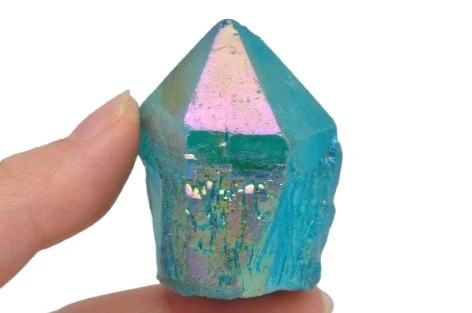 * KWARC BLUE AURA MADAGASKAR NIEBIESKI KOLOR PIĘKNY OKAZ NR 2 *