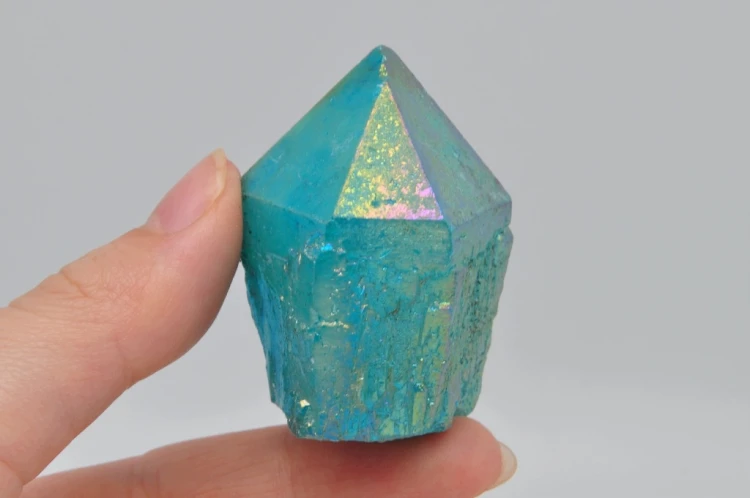 * KWARC BLUE AURA MADAGASKAR NIEBIESKI KOLOR PIĘKNY OKAZ NR 2 *