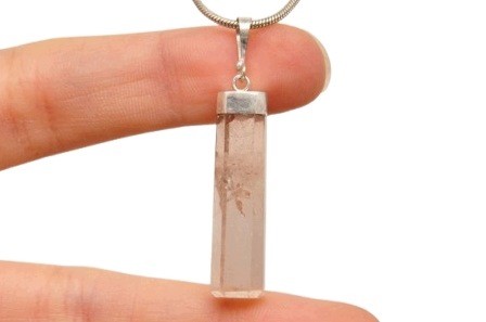 * TOPAZ PAKISTAN ELEGANCKA ZAWIESZKA PIĘKNY MINERAŁ SREBRO 925 NR 21 *