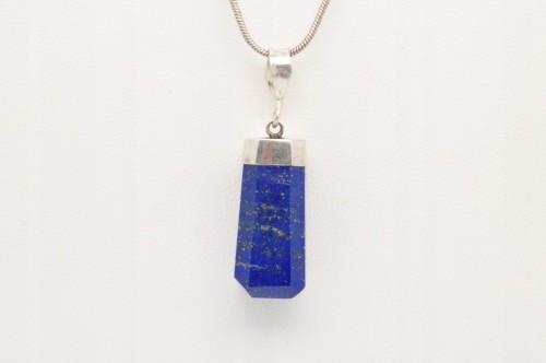 * LAPIS LAZULI ŚLICZNA ZAWIESZKA NA KAŻDĄ OKAZJĘ SREBRO 925 NR 3 *