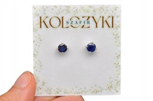 * SZAFIR CUDOWNE KOLCZYKI DLA WYJĄTKOWEJ OSOBY SREBRO 925 NR 4 *