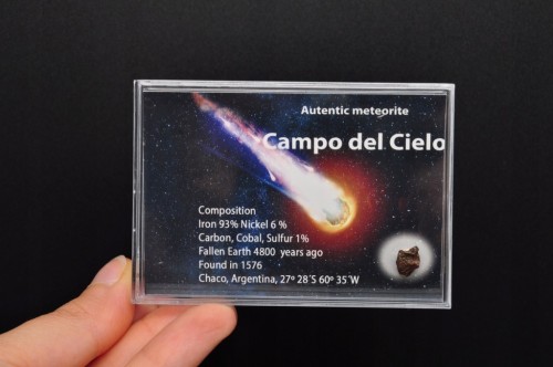 * METEORYT CAMPO DEL CIELO INTERESUJĄCY PRAWDZIWY OKAZ NR 12 *
