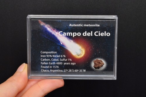 * METEORYT CAMPO DEL CIELO ORYGINALNY OKAZ W PUDEŁKU NR 10 *