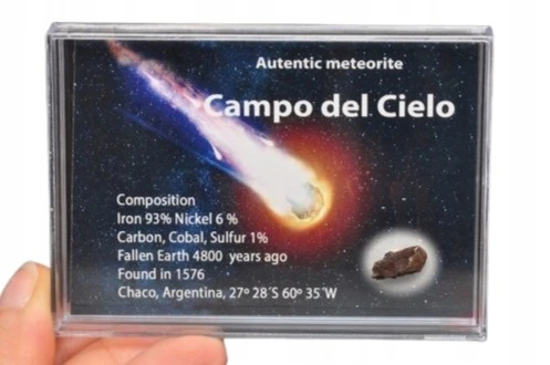 * METEORYT CAMPO DEL CIELO INTERESUJĄCY KSZTAŁT SUROWY OKAZ NR 9 *