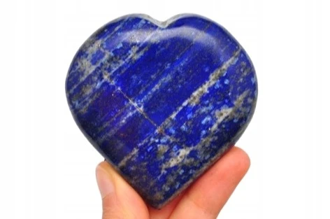 * LAPIS LAZULI PAKISTAN UROKLIWE SERCE KAMIEŃ NATURALNY NR H46 *