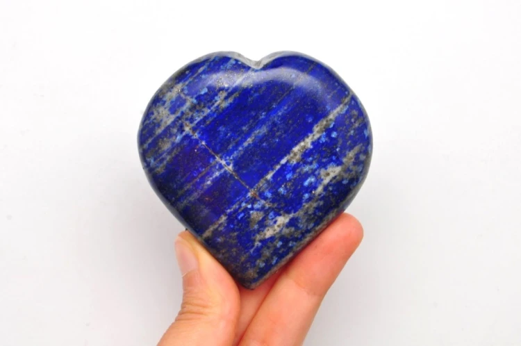* LAPIS LAZULI PAKISTAN UROKLIWE SERCE KAMIEŃ NATURALNY NR H46 *