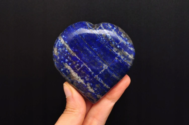 * LAPIS LAZULI PAKISTAN UROKLIWE SERCE KAMIEŃ NATURALNY NR H46 *