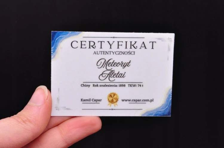 * METEORYT ALETAI CHINY ZAWIESZKA W PUDEŁKU DOSKONAŁA NA PREZENT NR 5 *