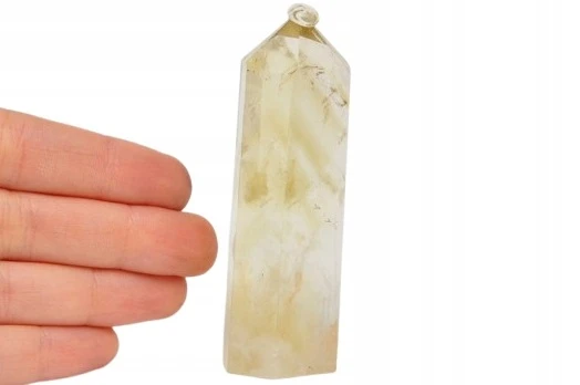 * CYTRYN OBELISK PRZEPIĘKNY MINERAŁ UROCZA WIEŻA DEKORACJA NR 10 *