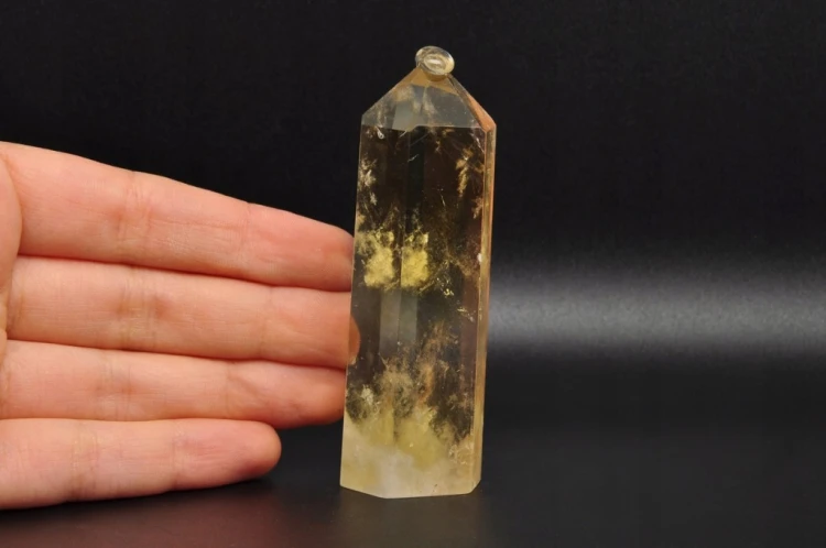 * CYTRYN OBELISK PRZEPIĘKNY MINERAŁ UROCZA WIEŻA DEKORACJA NR 10 *