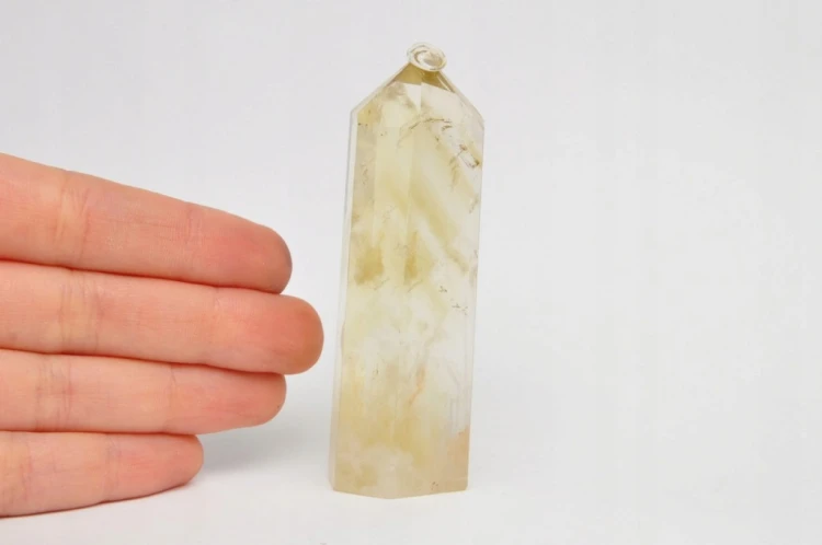 * CYTRYN OBELISK PRZEPIĘKNY MINERAŁ UROCZA WIEŻA DEKORACJA NR 10 *