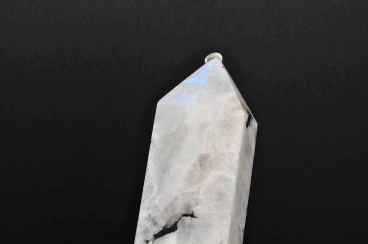 * KAMIEŃ KSIĘŻYCOWY MOONSTONE OBELISK PIĘKNY OKAZ KAMIEŃ NATURALNY NR 1 *