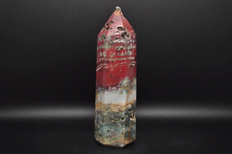 * JASPIS ORBIKULARNY WIEŻA OBELISK RÓŻNOKOLOROWY PIĘKNE BARWY NR 1 *