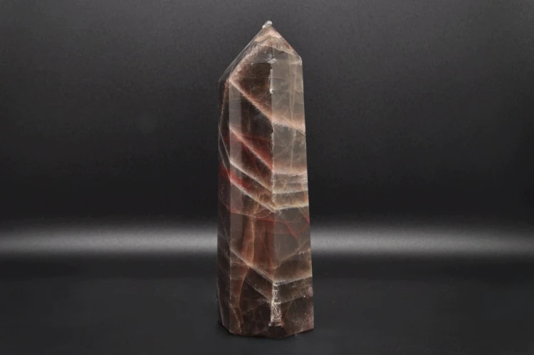 * KAMIEŃ KSIĘŻYCOWY MOONSTONE MADAGASKAR OBELISK WIEŻA PIĘKNY OKAZ NR 1 *
