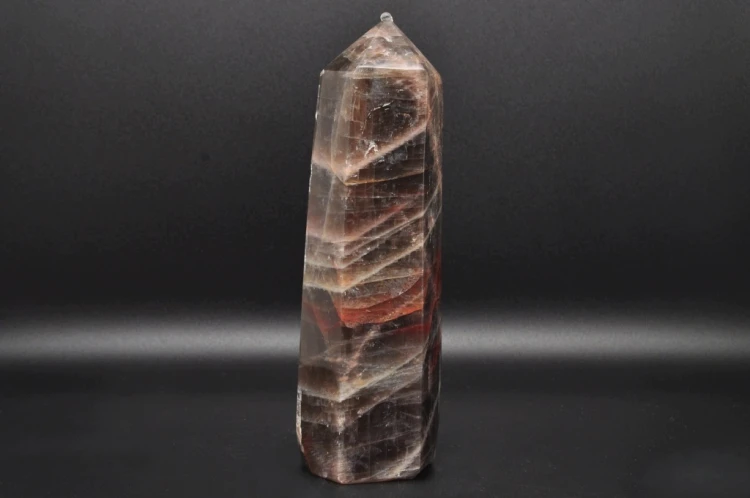 * KAMIEŃ KSIĘŻYCOWY MOONSTONE MADAGASKAR OBELISK WIEŻA PIĘKNY OKAZ NR 1 *
