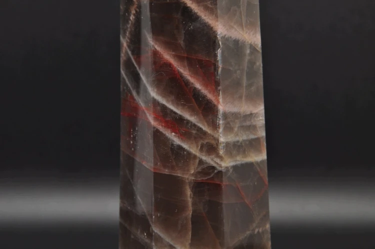 * KAMIEŃ KSIĘŻYCOWY MOONSTONE MADAGASKAR OBELISK WIEŻA PIĘKNY OKAZ NR 1 *