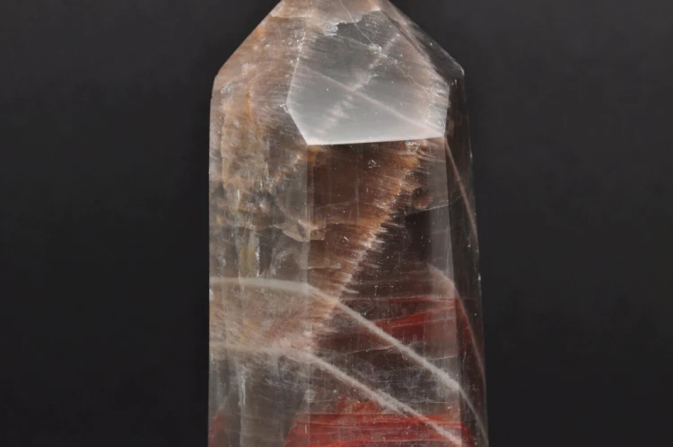 * KAMIEŃ KSIĘŻYCOWY MOONSTONE MADAGASKAR OBELISK WIEŻA PIĘKNY OKAZ NR 1 *