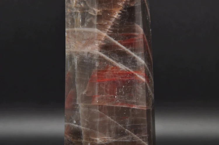 * KAMIEŃ KSIĘŻYCOWY MOONSTONE MADAGASKAR OBELISK WIEŻA PIĘKNY OKAZ NR 1 *