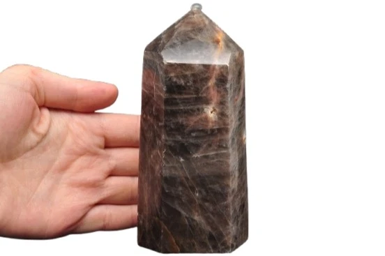 * KAMIEŃ KSIĘŻYCOWY MOONSTONE OBELISK WIEŻA BŁYSZCZĄCA POŚWIATA NR 2 *