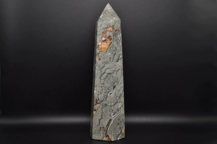* JASPIS IBIS MADAGASKAR WIEŻA OBELISK ZJAWISKOWY WZÓR NATURALNY OKAZ NR 1*