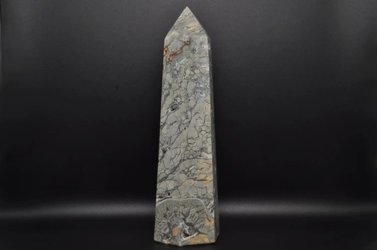 * JASPIS IBIS MADAGASKAR WIEŻA OBELISK ZJAWISKOWY WZÓR NATURALNY OKAZ NR 1*