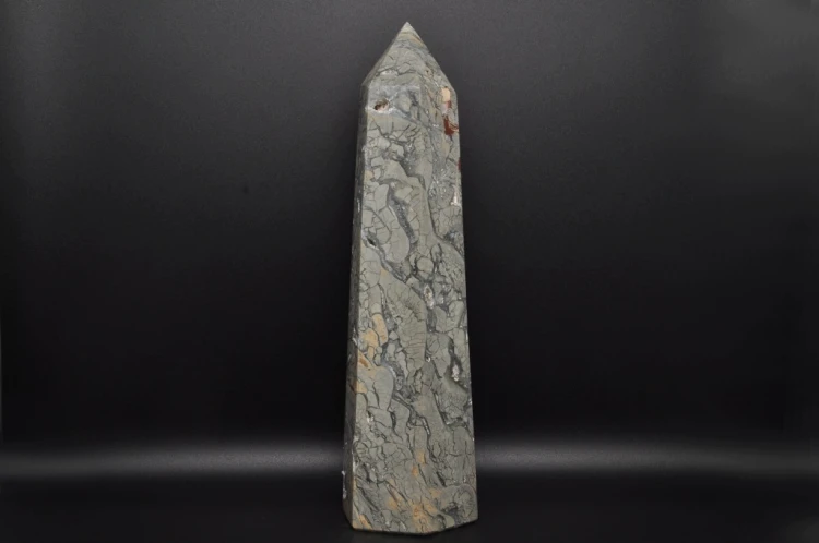 * JASPIS IBIS MADAGASKAR WIEŻA OBELISK ZJAWISKOWY WZÓR NATURALNY OKAZ NR 1*