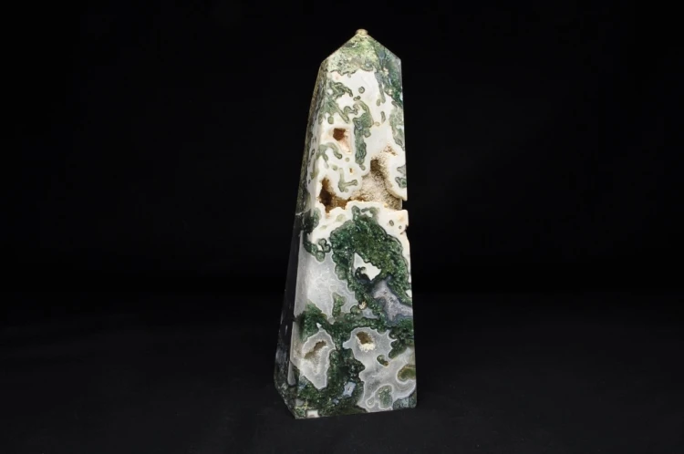 * AGAT MSZYSTY INDIE WYJĄTKOWY DUŻY OBELISK WIEŻA 2 KG ŚLICZNY WZÓR NR 1 *