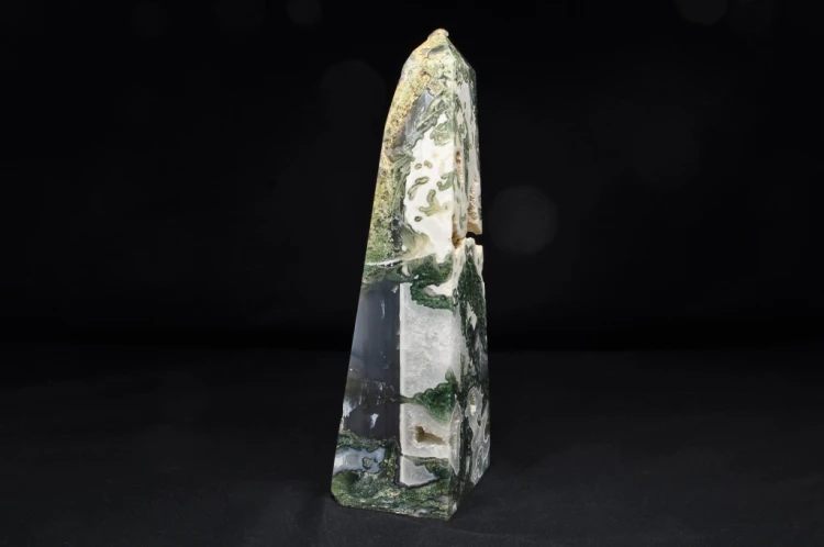 * AGAT MSZYSTY INDIE WYJĄTKOWY DUŻY OBELISK WIEŻA 2 KG ŚLICZNY WZÓR NR 1 *