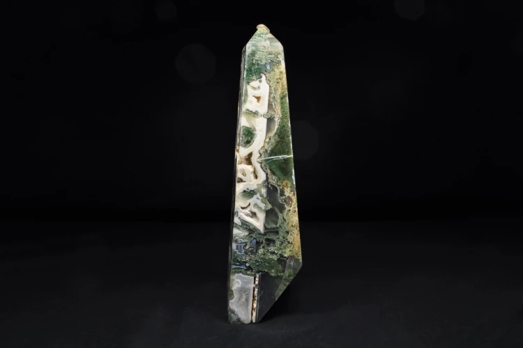 * AGAT MSZYSTY INDIE WYJĄTKOWY DUŻY OBELISK WIEŻA 2 KG ŚLICZNY WZÓR NR 1 *