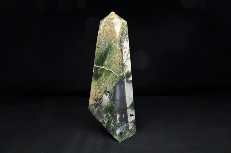 * AGAT MSZYSTY INDIE WYJĄTKOWY DUŻY OBELISK WIEŻA 2 KG ŚLICZNY WZÓR NR 1 *