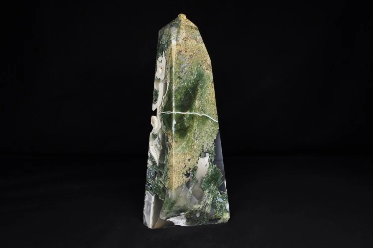* AGAT MSZYSTY INDIE WYJĄTKOWY DUŻY OBELISK WIEŻA 2 KG ŚLICZNY WZÓR NR 1 *