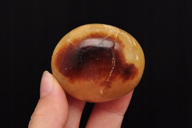* SEPTARIA MADAGASKAR PALM STONE CUDOWNY MINERAŁ DEKORACYJNY OKAZ NR GS07 *