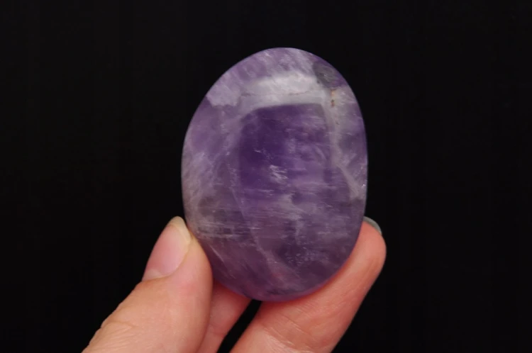 * AMETYST MADAGASKAR PALM STONE MINERAŁ NATURALNY FIOLETOWY OKAZ NR AG04 *