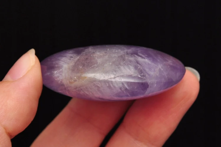 * AMETYST MADAGASKAR PALM STONE MINERAŁ NATURALNY FIOLETOWY OKAZ NR AG04 *