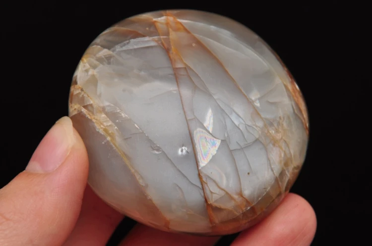 * KAMIEŃ SŁONECZNY MADAGASKAR ŚLICZNY SZLIFOWANY MINERAŁ NR GKS06 *